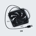 thumbnail image 1 of 1pcs Router Cooling Fan Noise-free Strong Wind Power Fast Cooling 2.5W 0.5A 80X80X45 Mm For PC Cooler TV Box, 1 of 10