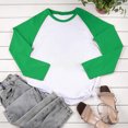 thumbnail image 4 of Timegard Hauts pour Femmes à Manches Longues Col Ras du Cou T-Shirts à Blocs de Couleur Automne Décontractés Confortables Amples Hauts, 4 of 7