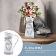 thumbnail image 4 of Rustic Metal Flower Bucket Farmhouse Flower Vases French Buckets Decorative Milk Can, 4 of 4