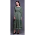 thumbnail image 3 of Bimba Robe Longue Décontractée à Volants pour Femmes, Géométrique, Imprimée, Taille Smockée - Petit, 3 of 5