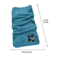 thumbnail image 3 of Serviette en Coton Fraise Coraux Polaire Absorbante Bleue, 3 of 4