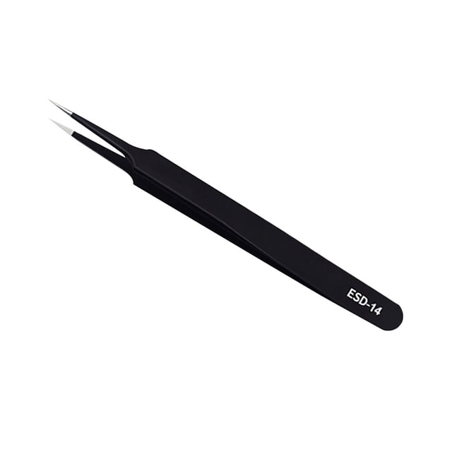 tredstone Pince à Cils en Acier Inoxydable, Pointe à Pince de Précision, Pinces pour Poils du Visage et Sourcils pour Extension des Cils, 14