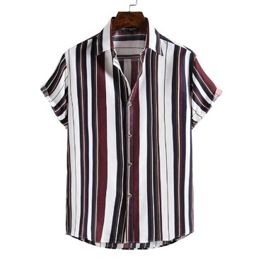 zanvin Hauts d'Été, Chemise Hawaïenne pour Hommes Manches Courtes Imprimée Boutonnée Chemises de Plage Hauts
