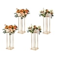 thumbnail image 1 of VEVOR 4PCS Gold Metal Column Wedding Flower Stand, 23.6inch High With Metal Laminate, Vase Geometric Centerpiece Stands, Cylindrical Floral Display Rack for Events Reception, Party Road Leads, 1 of 9