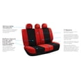 thumbnail image 5 of FH Group Light & Breezy Flat Cloth Car Seat Cover Set For Car Truck SUV Van Red - Rear, 5 of 5