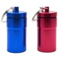 thumbnail image 1 of FAYALA Aluminum Waterproof Pill Case Bottle and Pill Container Pill Box 2 Packs Large Aluminum Waterproof Pill Box for Medicine,Metal Pill Keychain Holder Container for Travel., 1 of 4