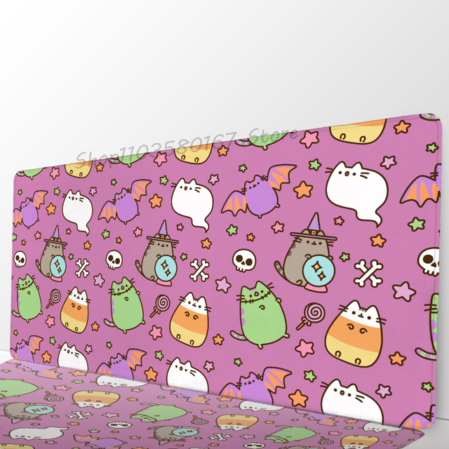 Cartoon Mousepad Mouse Mat Desk Mat With Pad gaming accessories Prime Gaming P-Pusheen Cute Cat XXL Keyboard Pad