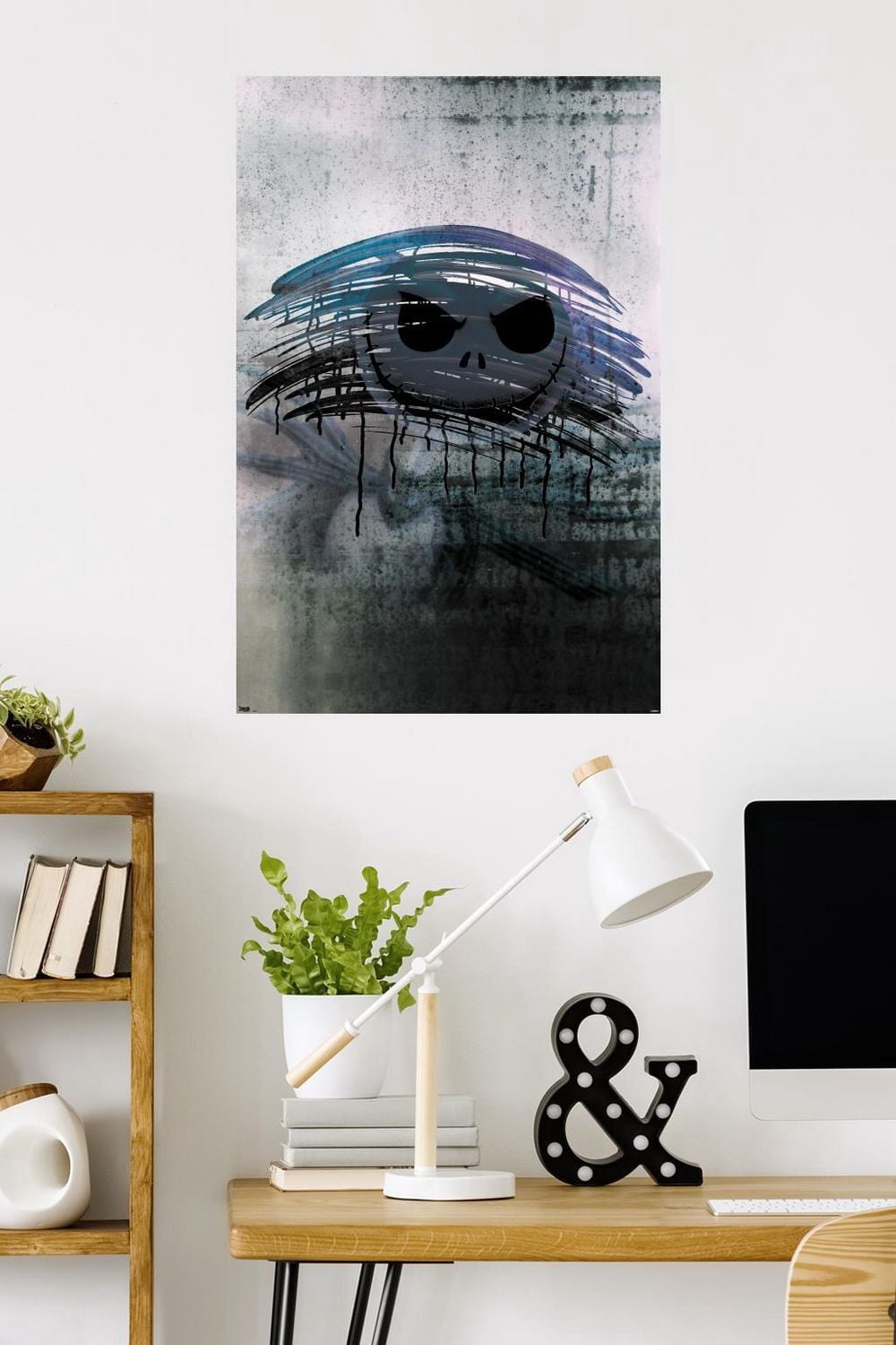 Disney Tim Burton's The Nightmare Before Christmas - Jack Mirror Wall Poster, 22.375" x 34"