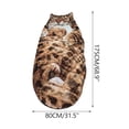 thumbnail image 2 of NWOKYZGH Funny Plush Camping Sleeping Bags, Season Cool Weather, Lightweight, Waterproof Sleeping Bags for Adults & Kids, Traveling, and Outdoors, Camping Gear Equipment, 2 of 7