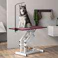thumbnail image 2 of PawHut Table de Toilettage pour Chiens Réglable en Hauteur Rose, 2 of 10