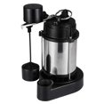 thumbnail image 3 of Acquaer Pompe de Puisard Submersible 1/2 HP avec Coque de Moteur en Acier Inoxydable et Base de Pompe en Fonte, Modèle : SUS050-V, 3 of 5