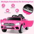 thumbnail image 3 of OLAKIDS 12V Electric Kids Ride On Car, Licensed Mercedes Benz SL500 Toy Car with Remote Control, MP3 Plug, USB, 2 Speeds, LED Lights, Battery Powered Toy Vehicle for Toddler Children, 3 of 10