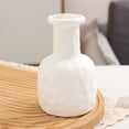 thumbnail image 1 of Plastic Vase with Ceramic Appearance, Shatterproof Decorative Flower Pot for Wedding Dining Table Bookshelf Home Office Decor, 1 of 6