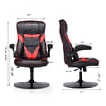 thumbnail image 2 of Goplus Rocking Gaming Chair Height Adjustable Swivel Racing Style Rocker Red, 2 of 10