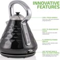 thumbnail image 4 of Ovente Electric Kettle 1.7 Liter Stainless Steel Cleo Collection, 1500 Watts with Fast Heating Element and Boil Dry Protection, Fashionable Gift for Friends and Family, Black (KS755B), 4 of 10