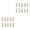 thumbnail image 2 of Maytalsory 10pcs Metal Carabiners Lobster Claw For Keychain - Strong And Functional Accessories For Easy Key KC Gold 2Set, 2 of 6