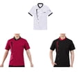 thumbnail image 3 of serony Chef Jacket Men Chef Coat Skin Friendly Chef Uniforms O-Neck Cheap Short Sleeve Tops Bakery Cooking Clothes Work Wear White XXL, 3 of 9