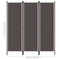 thumbnail image 4 of vidaXL 3-Panel Freestanding Foldable Fabric Room Divider Anthracite 150x180 cm, 4 of 5