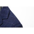thumbnail image 4 of Kcodviy Mens Suit Slim Fit Mens Slim Fit Suits Two Button Solid Tuxedo Slim Fit Suit Men Jacket Business Suits Wedding Mens Wool Suit Party Homecoming Lattice Suits Slim Fit Suit for Men for Men, 4 of 6