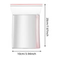 thumbnail image 2 of Face & Storage Bags Clear Self-Sealing Bags with Red Edge for Home Organization Bulk Set of 100 Durable Polypropylene Storage Solution 100PCS, 2 of 7