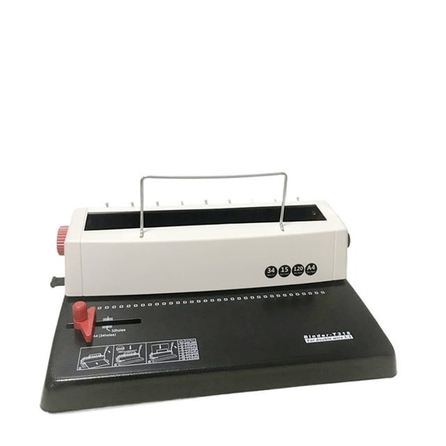 T318 Wire Punch & Bind machine 34 loops 3:1 Double loop wire binding machine 120sheets binding Hand binding machine ,Pinpoint Punching