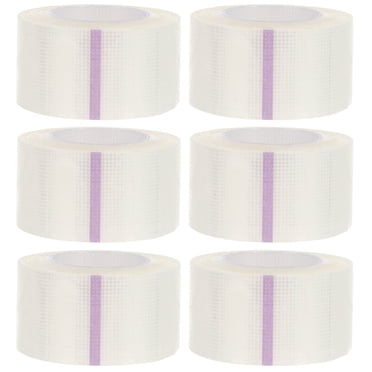 DEBGFS 6 Rolls Medical Tape Pressure Sensitive Skin Tape Clear Surgical Tape PE Microporous First Aid Tape