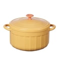 thumbnail image 2 of Oleegame Ensemble de Couverts en Acier Inoxydable 2 Pcs Bol de Conservation en Acier Inoxydable Couvercle à Double Isolation Casserole à Lunch Jaune, 2 of 3