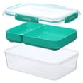 thumbnail image 3 of Sistema To Go Stax Leakproof Food Storage Container, 2.2 L, Airtight, Stackable, Easy Locking Clips, BPA-Free, Blue OR Teal (Colour Not Selectable), 3 of 6