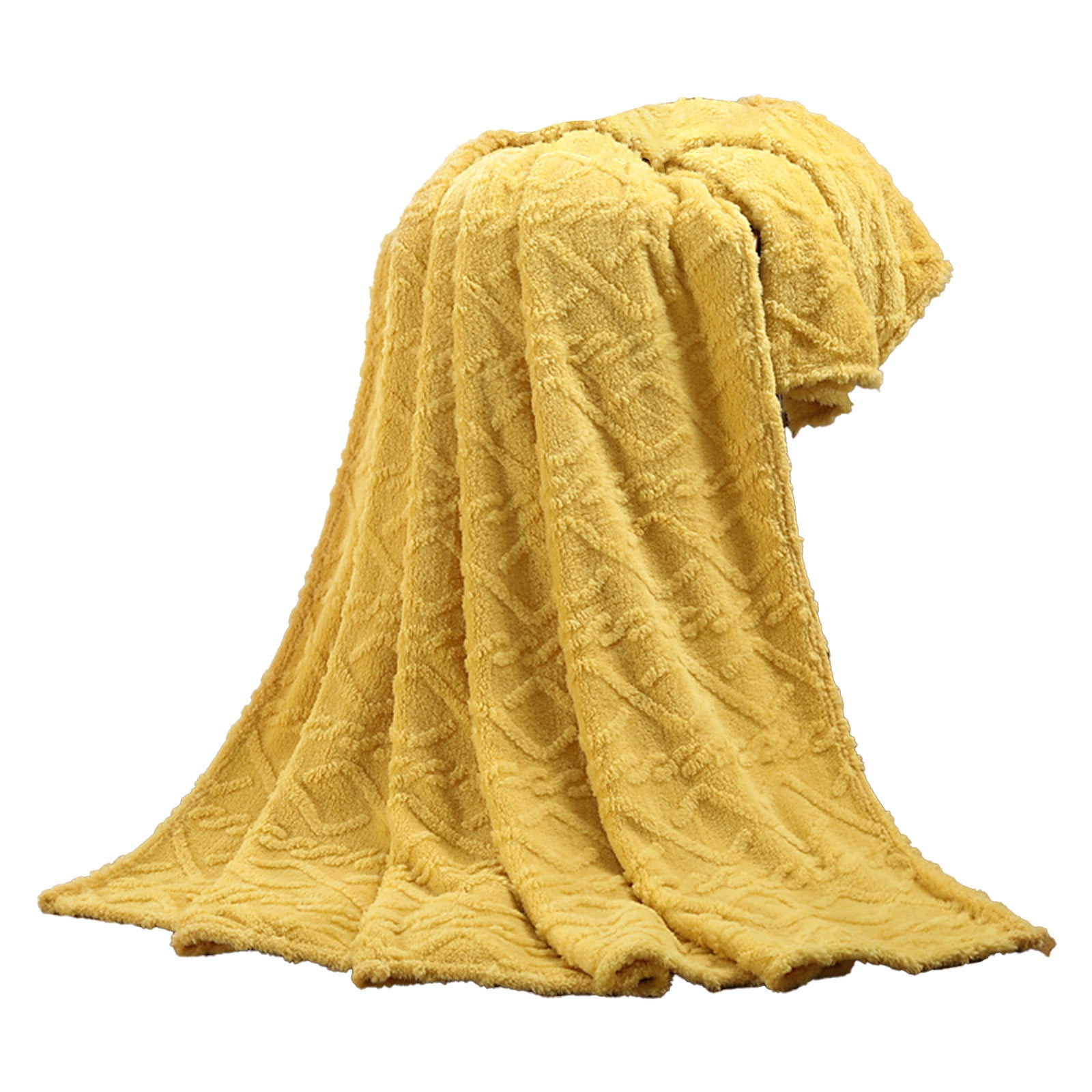 Deals! Gspmoly 80X100Cm Super Soft Warm Solid Warm Fleece Blanket Throw Rug Sofa Bedding Deals
