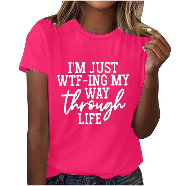 Birdeem Femmes Filles Grande Taille T-Shirts Imprimés Manches Courtes Col Rond T-Shirt Blouse Hauts