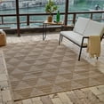 thumbnail image 3 of Rug Branch Hogar Abstract Indoor Outdoor Area Rug, Brown Beige, Modern - Living Room, Bedroom, Dining Room, and Kitchen, 3 of 7