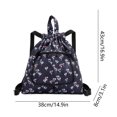 thumbnail image 3 of Dvkptbk Drawstring Backpack Common Drawstring Bag Folding Storage Bag Sports Fitness Bag Drawstring Pocket Travel Backpack, 3 of 6