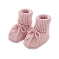 thumbnail image 1 of RXIRUCGD Baby Solid Color Knitted Walking Shoes Slip Socks( Hot Pink, Size:9 ), 1 of 2