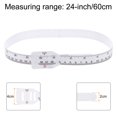 thumbnail image 2 of Unique Bargains Head Circumference Tape 24'(60cm) Flat Plastic Measuring Rule Measure for Child Head Arm Circumference, White, 2 of 7
