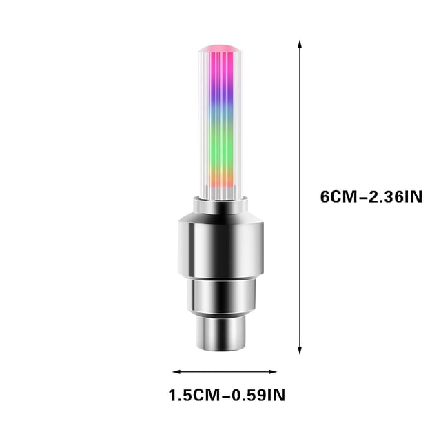 JilgTeok 4 Packs Motion Activated LED Wheel Lights for Bikes, Motorcycles & Cars Waterproof Tire Valve Stem Lights with Vibration Sensor, Easy Install Safety Lights for Night Riding