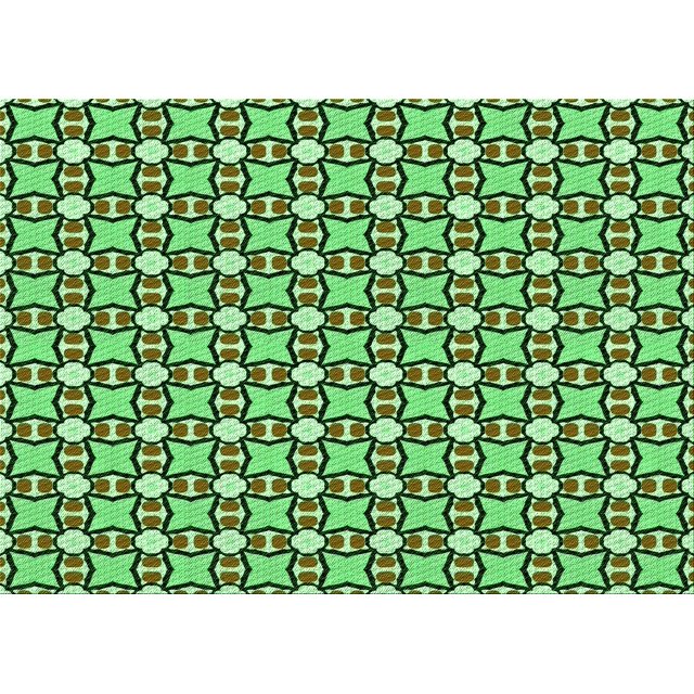 Ahgly Tapis Rectangulaire Lavable en Machine Intérieur Transitionnel Vert Armée, 6 Pieds x 9 Pieds