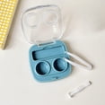 thumbnail image 3 of Étui de Rangement Compact Portable Bleu pour Lentilles de Contact avec Support d'Accessoires Intégré pour Usage Quotidien et Organisation de Voyage, 3 of 7