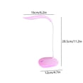 thumbnail image 3 of Lampe de Bureau, Lampe de Lecture, Lampe d'Étude Rechargeable par USB avec Luminosité et Bras Réglables, 3 Réglages d'Éclairage, 1 Unité, 3 of 6