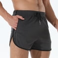thumbnail image 2 of ohmzyzo Men's Running Shorts 3 Inch Quick Dry Gym Athletic Jogging Shorts with Zipper Pockets, 2 of 7