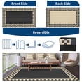 thumbnail image 4 of Garvee Tapis d'Extérieur 8 Pieds X 10 Pieds Imperméable Réversible Moderne Géométrique Neutre, Tapis de Patio d'Extérieur en Paille Plastique Tapis de Camping pour Patio VR Balcon Terrasse Cour Arrière, Noir Café, 4 of 7