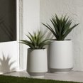 thumbnail image 1 of South Shore Dalya Set of 2 Planters, in Greige, 1 of 9