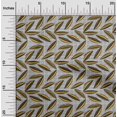 thumbnail image 2 of oneOone Rayon Mustard Yellow Fabric Abstract Leaf With Dot Sewing Craft Projects Fabric Prints By Yard 56 Inch Wide, 2 of 4