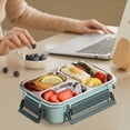 thumbnail image 4 of mtvxesu Lunch Box, 304 Stainless Steel Lunch Box Sealed Lunch Box Portable Lunch Box for Students and Office Workers Microwaveable Lunch Box Lunch Boxes for Men Lunch Box Containers Clearance, 4 of 7