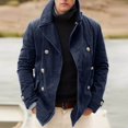 thumbnail image 2 of Pisexur Veste en Jean pour Hommes, Veste en Denim pour Hommes Mode Lavée Classique Décontractée Usée Déchirée Coupe Ajustée Veste Trucker, 2 of 3