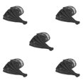 thumbnail image 1 of kurtrusly 5pcs Hair Net for Making Ponytail Caps Hair Wig Accessories Net Weaving black length 19.2cm 5Set, 1 of 6