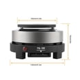 thumbnail image 4 of Herwey Mini Stove, Portable 500W Electric Mini Stove Hot Plate Multifunction Home Heater, 4 of 8