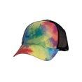 thumbnail image 1 of Top Headwear Men's Sublimated Mesh Trucker Hat Baseball Cap, Rainbow, 1 of 2
