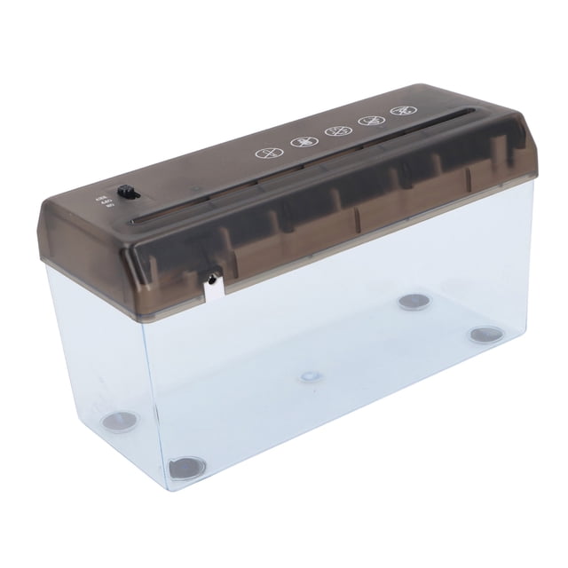 Strip Cut Shredder Machine, USB or Battery Powered 1.5m/min Speed Electric Paper Shredder for Office School Home Use