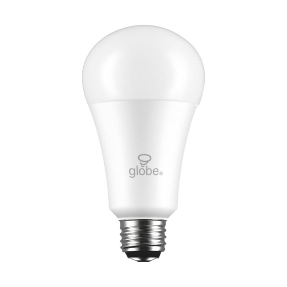 Globe Electric 30/60/100W Equivalent Warm White (3000K) A-Type Three Way LED Plastic Light Bulb, E26 Base, 350/800/1500 Lumens, 31085