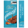thumbnail image 3 of Lindt LINDOR Caramel & Sea Salt Milk Chocolate Bar, 100g, 3 of 6